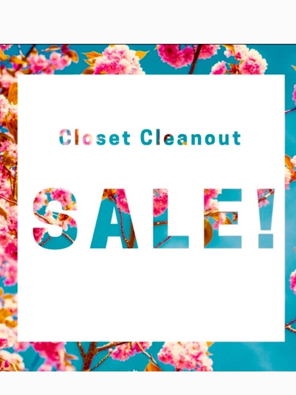 Closet Cleanout SALE!